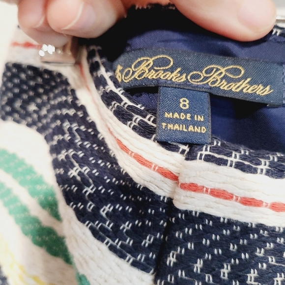 Brooks Brothers Costal Striped Pencil Skirt - Picture 6 of 8